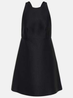 Vunena haljina Prada crna