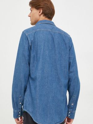 Džínová košile Pepe Jeans modrá