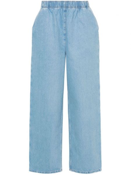 Voľné priliehavé džínsy s rovným strihom Prada modrá