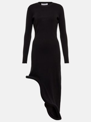Асиметрична миди рокля Jw Anderson черно