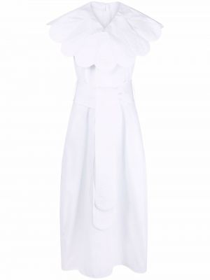 Αμάνικο φόρεμα Jil Sander λευκό