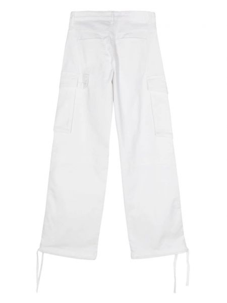 Cargo kalhoty Moschino Jeans bílé