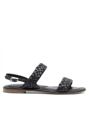 Kožené sandále Simple čierna