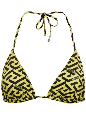 Bikini cu imagine Versace galben