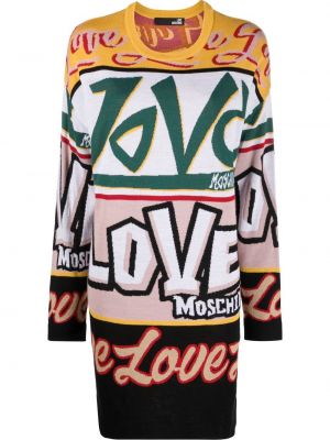 Strikket dress Love Moschino gul