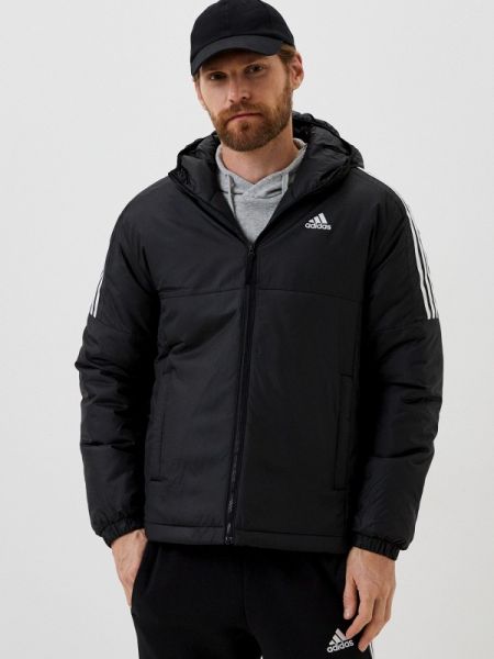 Утепленная куртка Adidas черная