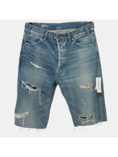 Pantalones cortos vaqueros Celine Vintage azul