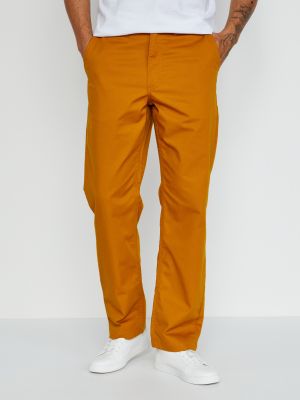 Proste spodnie Vans pomarańczowe