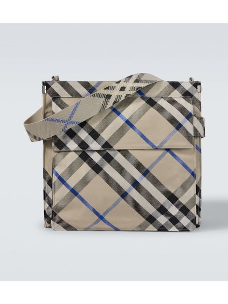 Sjekket stoffpose Burberry beige