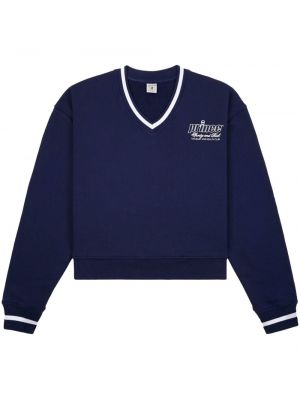 Sweatshirt aus baumwoll Sporty & Rich blau