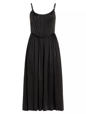 Шелковое платье Zimmermann черное