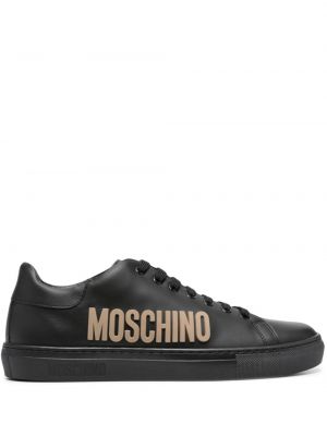 Sneakerși din piele Moschino