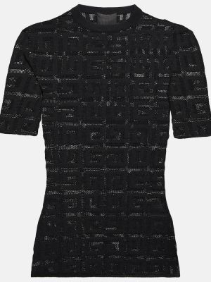 Žakárový svetr Givenchy černý