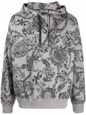 Sudadera con capucha Versace Jeans Couture gris