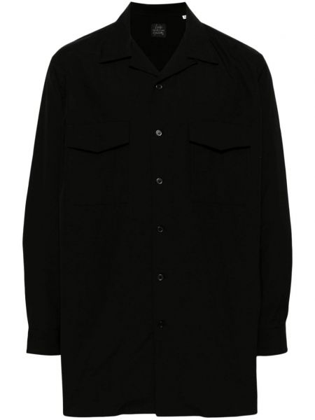 Bavlněná košile Yohji Yamamoto černá