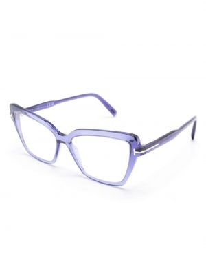 Przezroczyste okulary Tom Ford Eyewear fioletowe