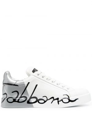 Кроссовки с принтом Dolce & Gabbana, белые