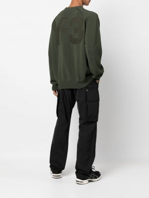 Pull col rond Y-3 vert