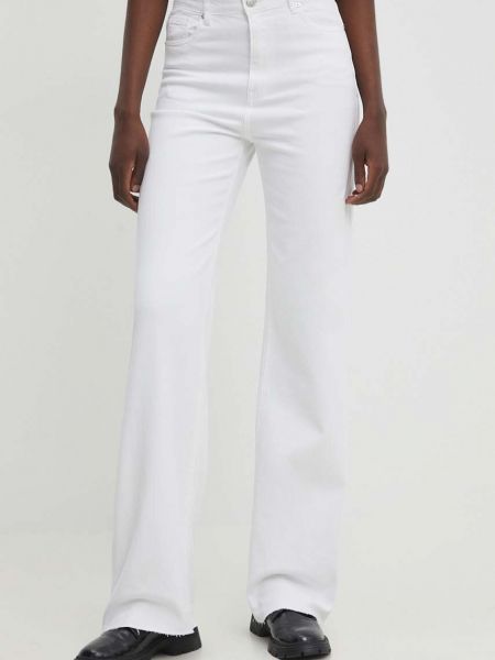Proste jeansy z wysoką talią Answear Lab białe