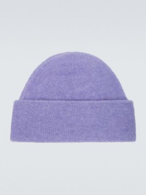 Volnena kapa iz alpake Nanushka vijolična