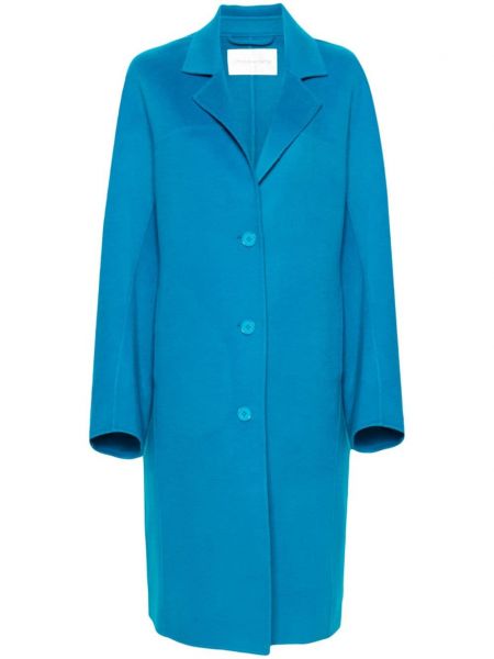 Μάλλινο παλτό Christian Wijnants μπλε