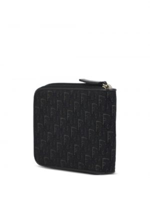 Peněženka na zip Christian Dior černá
