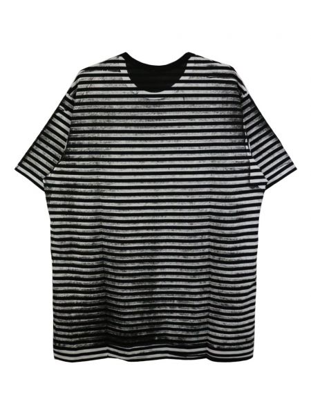 T-shirt en coton à rayures Yohji Yamamoto