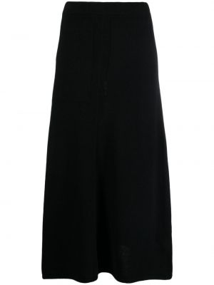 Vlněné sukně z merino vlny Roberto Collina černé