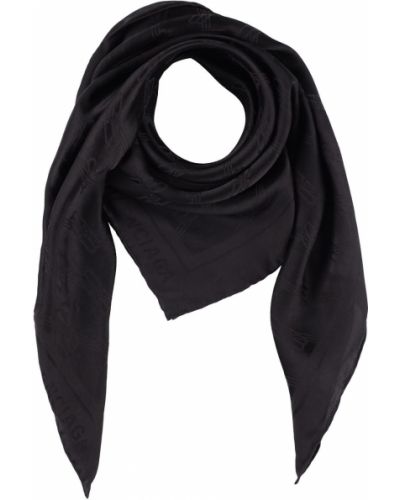 Pañuelo de seda de algodón de tejido jacquard Balenciaga negro