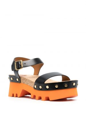 Dabīgās ādas sandales ar platformu Chloé