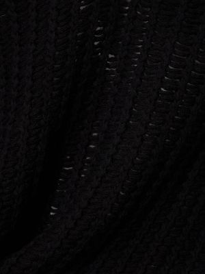 Suéter de punto con escote v Commas negro