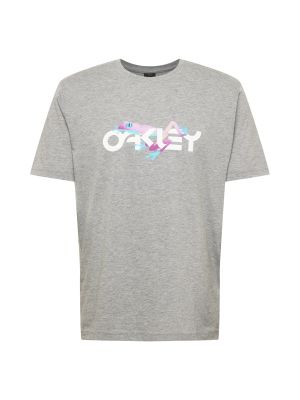 T-shirt sportive in maglia Oakley grigio