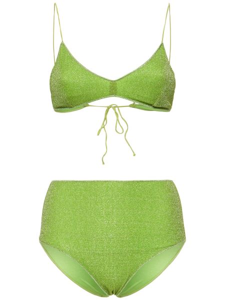 Компект бикини с висока талия Oséree Swimwear зелено