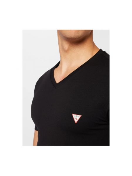 Camiseta con escote v Guess negro
