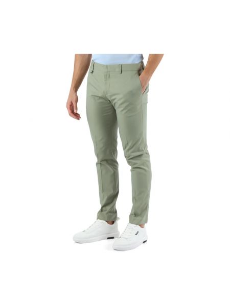 Pantalones slim fit de algodón de modal Antony Morato verde