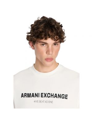 Sudadera con capucha Armani Exchange blanco