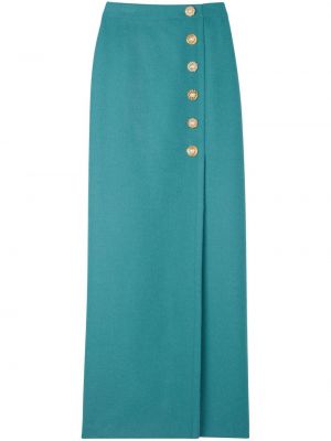 Vlnená dlhá sukňa St. John modrá