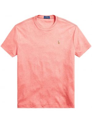 Hímzett pólóing Polo Ralph Lauren rózsaszín