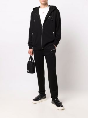 Sudadera con capucha con estampado Karl Lagerfeld negro