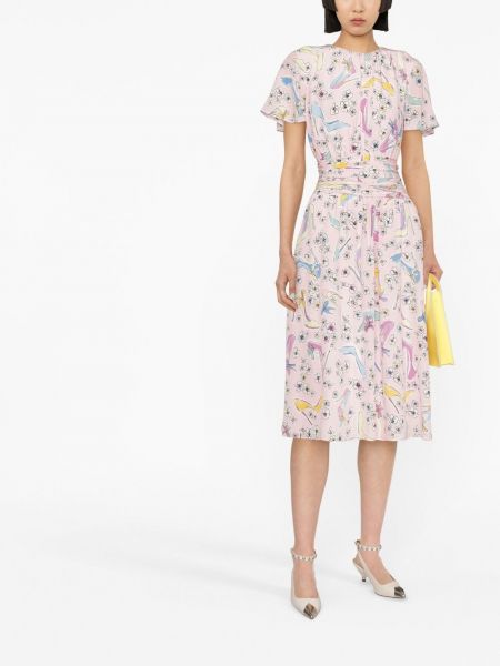 Kleid mit print Boutique Moschino pink