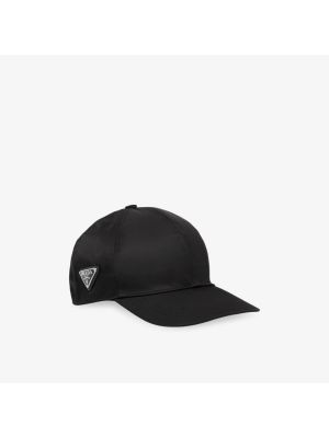 Нейлоновая кепка Prada черная