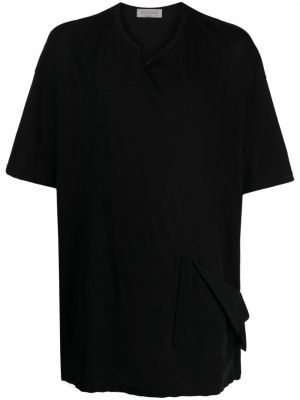 Памучна тениска Yohji Yamamoto черно