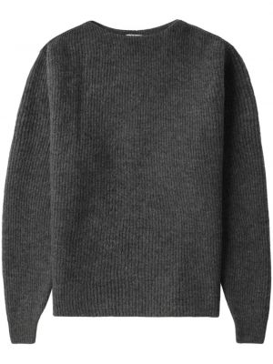 Vlnený sveter Auralee sivá