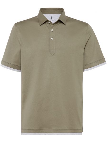 Poloshirt aus baumwoll Brunello Cucinelli grün