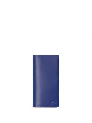 Modrá kožená peněženka Burberry
