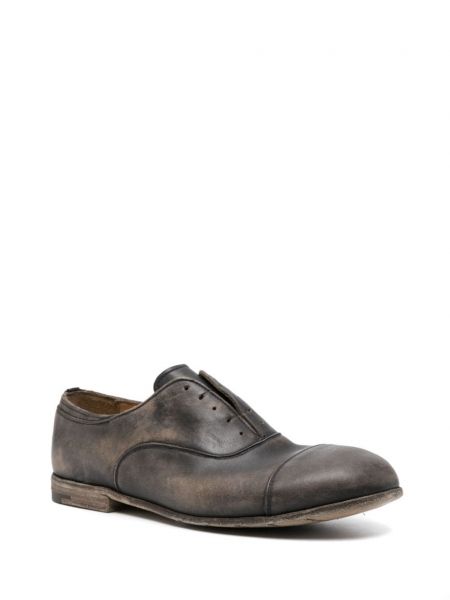 Chaussures oxford en cuir Premiata noir