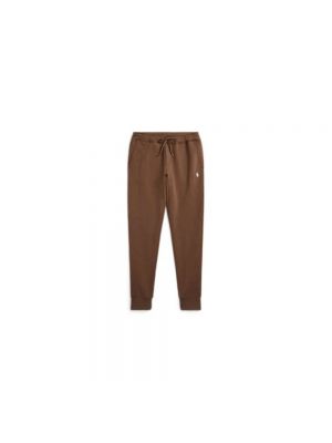 Spodnie sportowe Polo Ralph Lauren brązowe