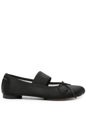Сатенени ниски обувки Mm6 Maison Margiela черно