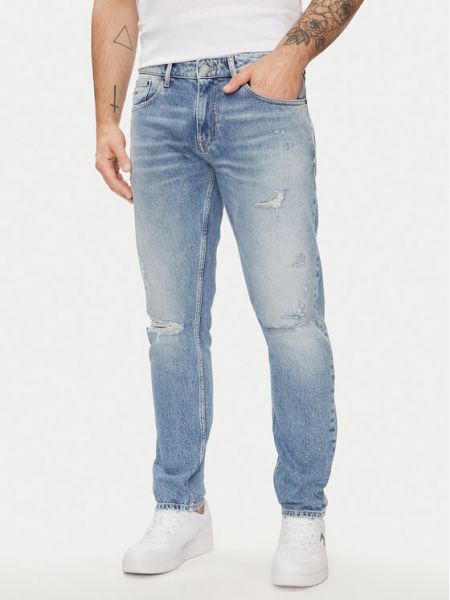 Slim fit priliehavé skinny fit džínsy Tommy Jeans modrá
