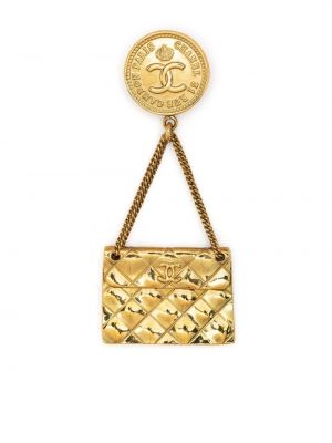 Pandantiv matlasate Chanel Pre-owned auriu